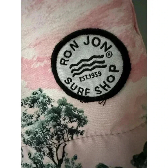 Ron Jon Endless Summer Mens Board Shorts Swim Trunks, Pink Hawaiian, Size Small - Picture 3 of 6